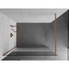 Mexen Kioto panel de ducha Walk-in 120 x 200 cm, transparente/escarchado 8 mm, cobre cepillado - 800-120-101-65-35