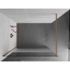 Mexen Kioto dušiseina Walk-in 130 x 200 cm, läbipaistev/jäätunud 8 mm, harjatud vask - 800-130-101-65-35