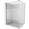 Mexen Kioto Duschwand Walk-in 70 x 200 cm, transparent/Mattglas 8 mm, gebürstetes Gun Gray - 800-070-101-66-35