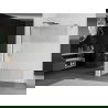 Mexen Kioto Duschwand Walk-in 70 x 200 cm, transparent/Mattglas 8 mm, gebürstetes Gun Gray - 800-070-101-66-35