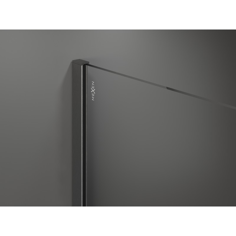 Mexen Kioto duschvägg Walk-in 70 x 200 cm, transparent/frost 8 mm, borstad kanongrå - 800-070-101-66-35