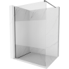 Mexen Kioto paroi de douche Walk-in 110 x 200 cm, transparent/sablé 8 mm, gris foncé brossé - 800-110-101-66-35