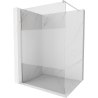 Mexen Kioto Duschwand Walk-in 70 x 200 cm, Transparent/Matt 8 mm, Gebürsteter Nickel - 800-070-101-97-35