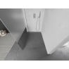 Mexen Kioto Duschwand Walk-in 80 x 200 cm, transparent/frost 8 mm, gebürsteter Nickel - 800-080-101-97-35