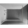 Mexen Kioto dušisein Walk-in 100 x 200 cm, läbipaistev/jäätunud 8 mm, harjatud nikkel - 800-100-101-97-35