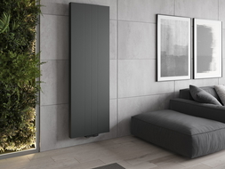 Mexen Line VS20SL Plattenheizkörper 1800 x 400 mm, untere Mittelanschlüsse, 872 W, Anthrazit - W6VS20SL-180-040-66