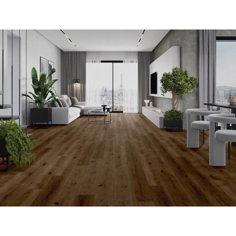 Mexen Strasburg pannelli vinilici 1240 x 182 mm SPC 6,5 mm, sottofondo IXPE 1,5 mm, 4 V-Fuga, Rovere - F1033-1240-182-505-4V1-01