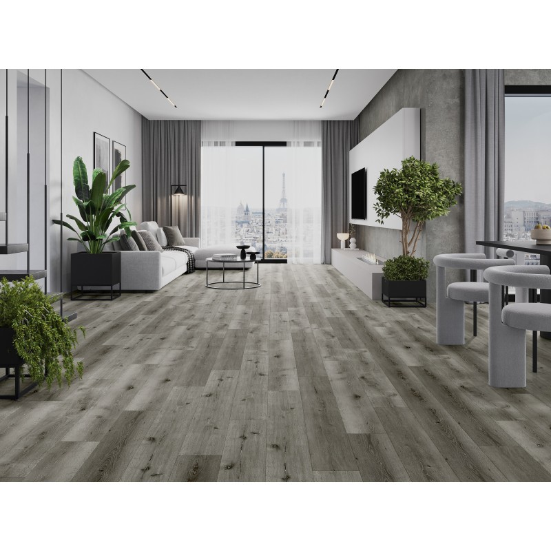 Mexen Lago Vista pannelli in vinile 1240 x 182 mm SPC 6,5 mm, sottofondo IXPE 1,5 mm, 4 V-Fuga, Rovere