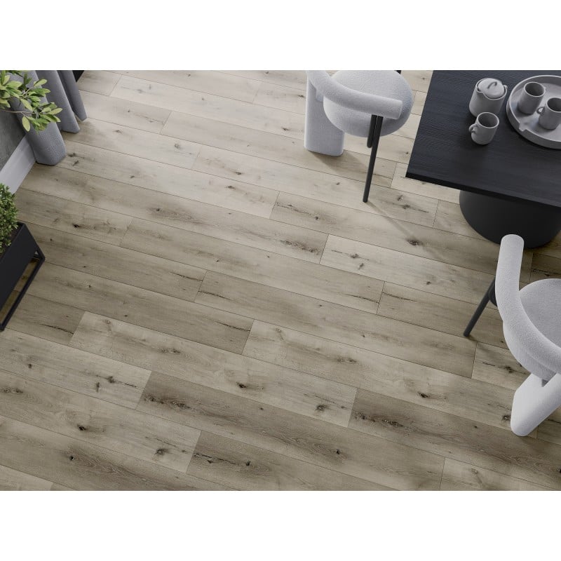 Mexen Bevil Oaks panneaux vinyles 1240 x 182 mm SPC 6,5 mm, sous-couche IXPE 1,5 mm, 4 V-Joint, Chêne