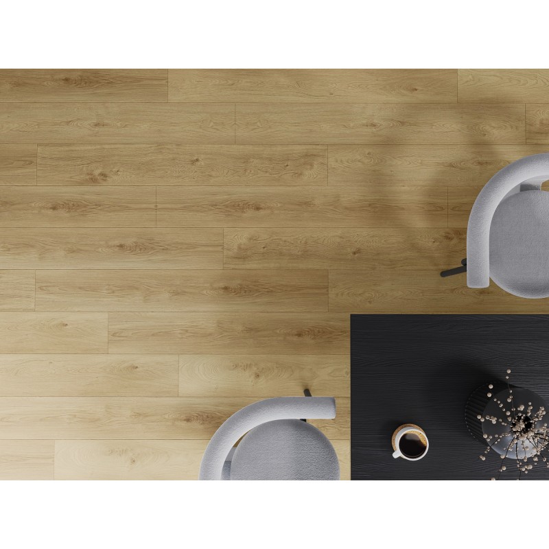 Mexen Anniston pannelli in vinile 1240 x 182 mm SPC 6,5 mm, supporto IXPE 1,5 mm, 4 V-Fuga, Rovere - F1038-1240-182-505-4V1-01