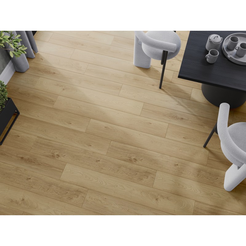 Mexen Anniston panneaux vinyles 1240 x 182 mm SPC 6,5 mm, sous-couche IXPE 1,5 mm, 4 V-joint, Chêne - F1038-1240-182-505-4V1-01