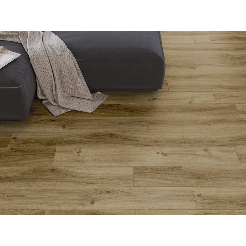 Mexen Amsterdam vinyl panelen 1240 x 182 mm SPC 6,5 mm, IXPE onderlaag 1,5 mm, 4 V-Voeg, Eik - F1042-1240-182-505-4V1-01