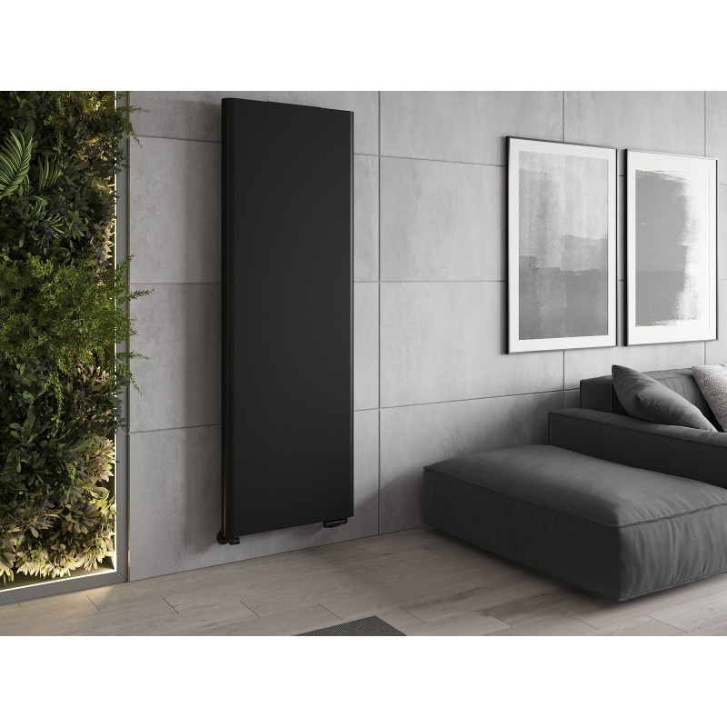 Mexen VR20S Flat plaatradiator 1800 x 500 mm, onderste centrale aansluiting, 1090 W, zwart - W6-180-050-70 - W6VR20S-180-050-70