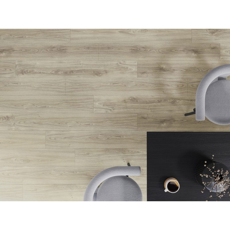 Mexen Madison painéis vinílicos 1240 x 182 mm SPC 6,5 mm, base IXPE 1,5 mm, 4 V-Fuga, Carvalho - F1045-1240-182-505-4V1-01