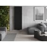Mexen Flat VS20S Plattenheizung 1400 x 400 mm, unterer mittlerer Anschluss, 712 W, schwarz - W6VS20S-140-040-70