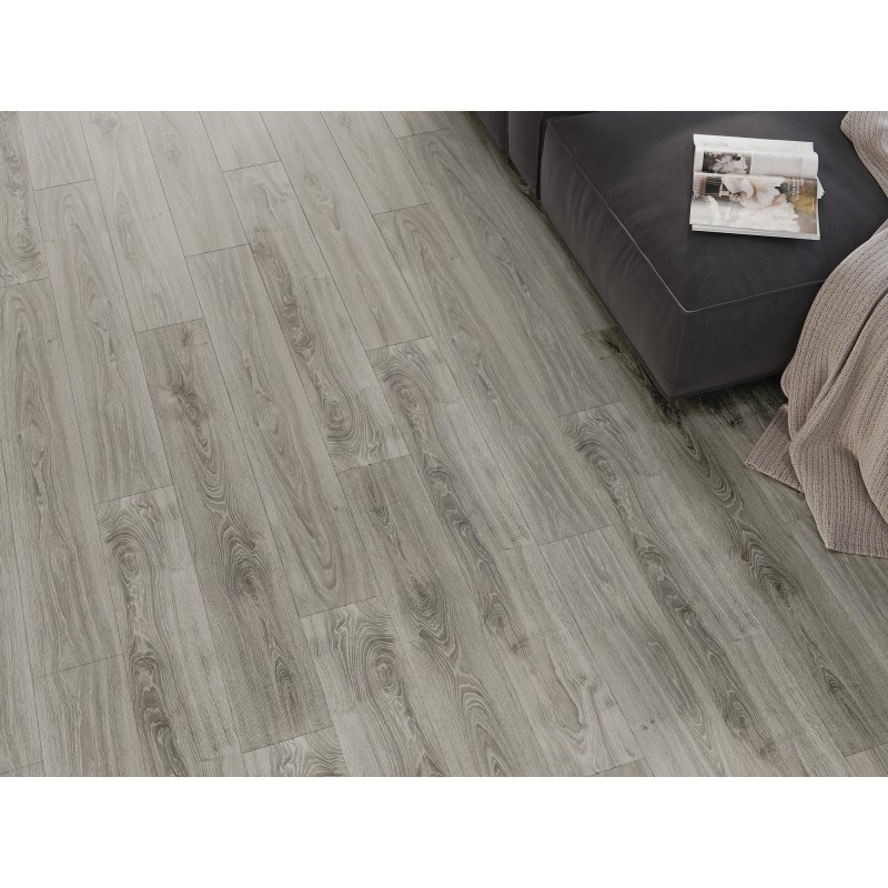 Mexen Silver Creek panneaux en vinyle 1240 x 182 mm SPC 6,5 mm, sous-couche IXPE 1,5 mm, 4 V-Fuga, Chêne