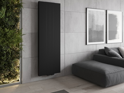 Mexen Line VS20SL paneelradiator 1800 x 300 mm, middenonderaansluiting, 654 W, zwart - W6VS20SL-180-030-70