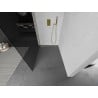 Mexen Kioto paroi de douche Walk-in 90 x 200 cm, graphite 8 mm, finition dorée - 800-090-101-55-40