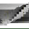 Mexen Kioto Walk-in Duschwand 100 x 200 cm, grafit 8 mm, gebürstetes Gold - 800-100-101-55-40