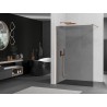 Mexen Kioto dušisein Walk-in 130 x 200 cm, grafiit 8 mm, harjatud vask - 800-130-101-65-40