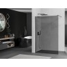 Mexen Kioto zid za tuš Walk-in 70 x 200 cm, grafit 8 mm, brušeni gun gray - 800-070-101-66-40
