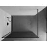 Mexen Kioto paroi de douche Walk-in 110 x 200 cm, graphite 8 mm, gris fusil brossé - 800-110-101-66-40