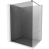 Mexen Kioto Walk-in Duschwand 140 x 200 cm, graphit 8 mm, gebürstetes Gun Gray - 800-140-101-66-40