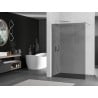Mexen Kioto paroi de douche Walk-in 70 x 200 cm, graphite 8 mm, nickel brossé - 800-070-101-97-40