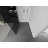 Mexen Kioto Duschwand Walk-in 100 x 200 cm, Graphit 8 mm, gebürsteter Nickel - 800-100-101-97-40