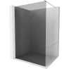 Mexen Kioto Walk-in Duschwand 140 x 200 cm, grafit 8 mm, gebürstetes Nickel - 800-140-101-97-40