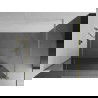 Mexen Kioto douchewand Walk-in 100 x 200 cm, spiegel 8 mm, goud geborsteld - 800-100-101-55-50