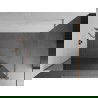 Mexen Kioto douchewand Walk-in 130 x 200 cm, spiegel 8 mm, geborsteld koper - 800-130-101-65-50