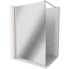 Mexen Kioto ścianka prysznicowa Walk-in 130 x 200 cm, lustro 8 mm, miedź szczotkowana - 800-130-101-65-50