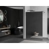 Mexen Kioto Walk-in Shower Wall 90 x 200 cm, 8 mm Mirror Glass, Gun Gray Brushed - 800-090-101-66-50