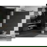 Mexen Kioto Walk-in Duschwand 140 x 200 cm, Spiegel 8 mm, gun grau gebürstet - 800-140-101-66-50