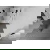 Mexen Kioto Walk-in Duschwand 140 x 200 cm, Spiegel 8 mm, gun grau gebürstet - 800-140-101-66-50