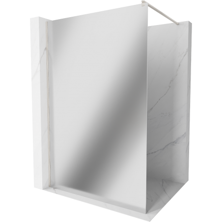 Mexen Kioto douchewand inloop 70 x 200 cm, spiegel 8 mm, geborsteld nikkel - 800-070-101-97-50