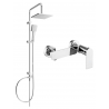 Mexen Tord ensemble de douche en surface avec pommeau de douche et robinet de douche Zero, chrome - 71140200-00