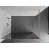 Mexen Kioto dušisein Walk-in 140 x 200 cm, peegel 8 mm, harjatud nikkel - 800-140-101-97-50