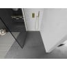 Mexen Kioto paroi de douche Walk-in 90 x 200 cm, motif noir 8 mm, finition dorée brossée - 800-090-101-55-70