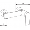 Mexen Carl Opbouw Douche Set met Regendouche en Douchekraan Zero, Chroom - 71140240-00