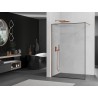 Mexen Kioto dušisein Walk-in 130 x 200 cm, must raam 8 mm, harjatud vask - 800-130-101-65-70