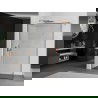 Mexen Kioto inloopdouchewand 150 x 200 cm, zwart frame 8 mm, geborsteld koper - 800-150-101-65-70