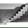 Mexen Kioto inloopdouchewand 150 x 200 cm, zwart frame 8 mm, geborsteld koper - 800-150-101-65-70