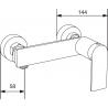 Mexen Zero Sven exposed shower set with rain shower and shower mixer, chrome - 71140262-00