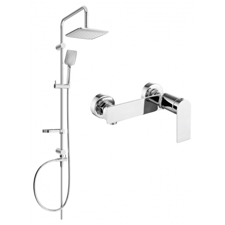 Mexen Zero Sven conjunto de ducha de superficie con rociador y grifo de ducha, cromo - 71140262-00