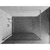 Mexen Kioto dušisein Walk-in 60 x 200 cm, must raam 8 mm, harjatud nikkel - 800-060-101-97-70