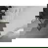 Mexen Kioto Duschwand Walk-in 140 x 200 cm, schwarzer Rahmen 8 mm, gebürsteter Nickel - 800-140-101-97-70
