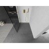 Mexen Kioto dušisein Walk-in 120 x 200 cm, must ruudustik 8 mm, kuldne harjatud - 800-120-101-55-77