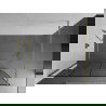 Mexen Kioto douchewand Walk-in 140 x 200 cm, zwart raster 8 mm, goud geborsteld - 800-140-101-55-77